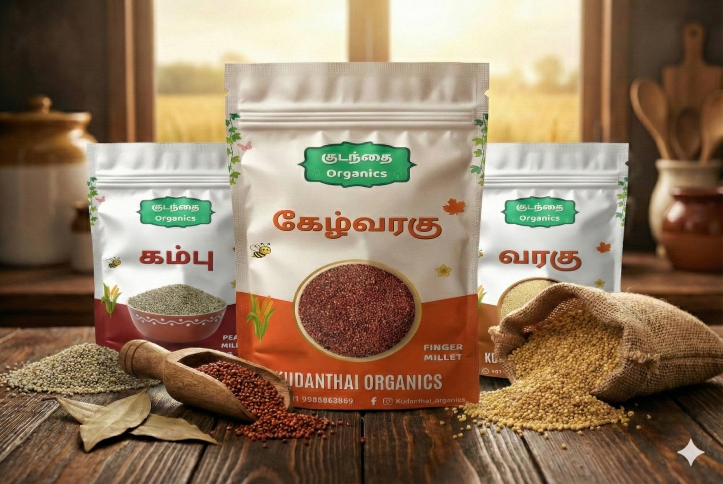 Organic ⁠Millets Combo (ஆர்கானிக் தினை வகைகள் காம்போ)
