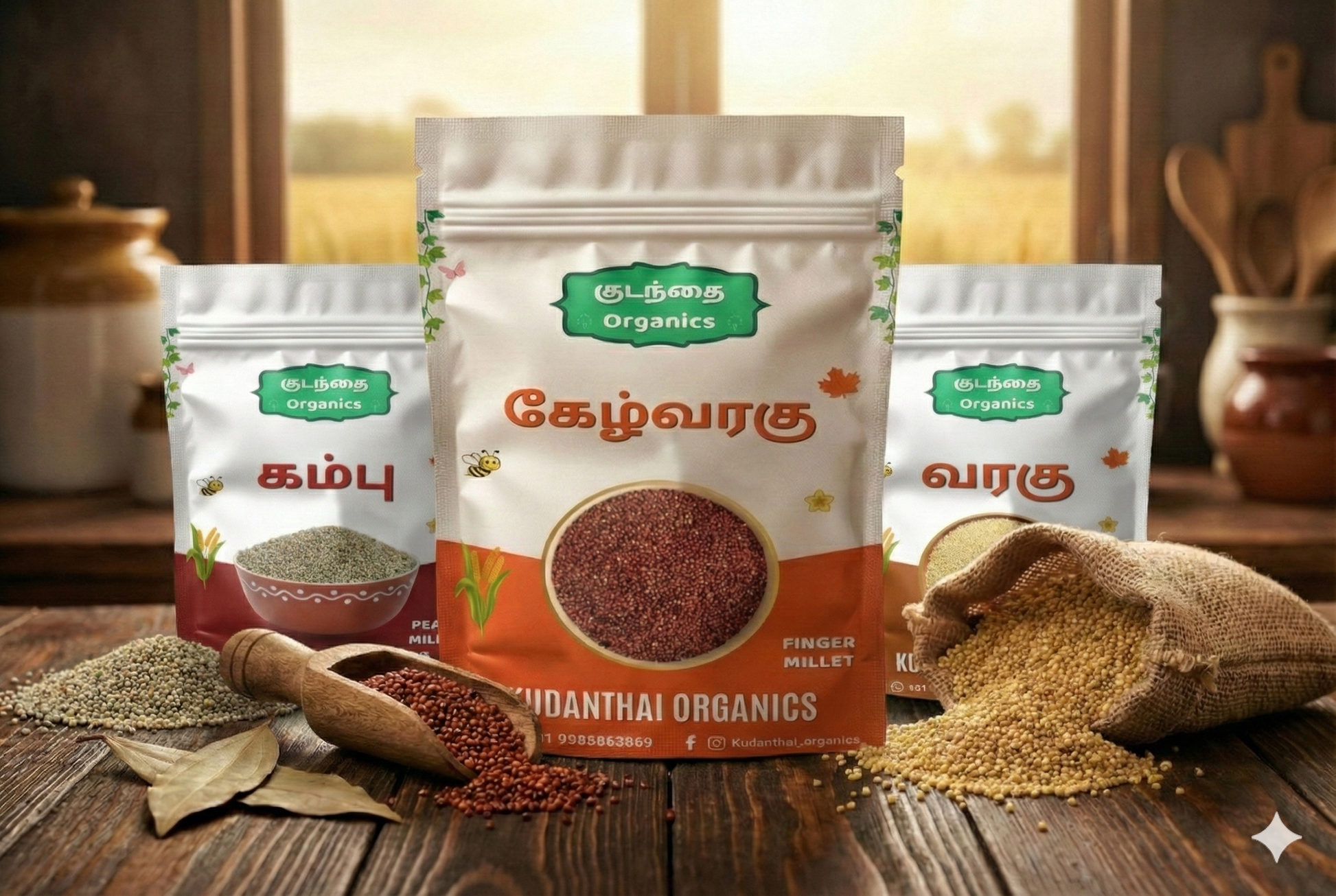 Organic ⁠Millets Combo (ஆர்கானிக் தினை வகைகள் காம்போ)